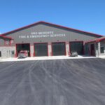 Completed Oro-Medonte Fire Hall exterior with red and stone facade