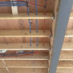Manifold distribution system with color-coded radiant heating lines