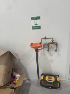 Plumbing manifold with ball valves and hot water system
